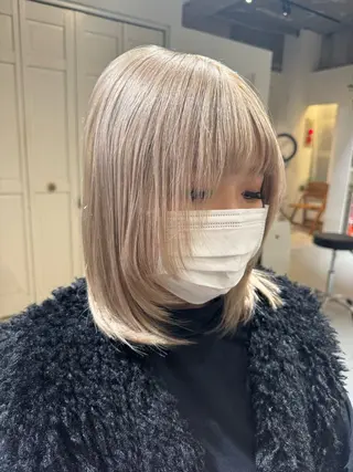 ミディアム カラー 艶髪/ハイトーン💎 レイヤー/Reijiのヘアスタイル