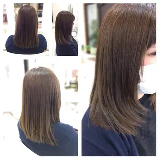 セミロング いけだ ゆうのヘアスタイル