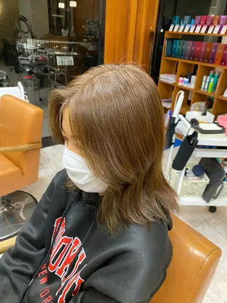 ミディアム カラー rian 宮前所属・田崎 暁大のヘアスタイル