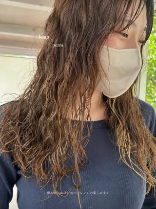 カラー パーマ 荻野 未来のヘアスタイル