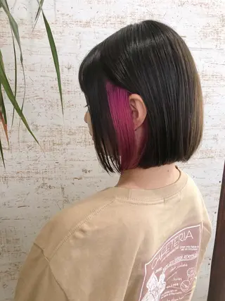 ショート カラー ケアブリーチ /髪質 改善/古橋圭史郎のヘアスタイル