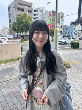 ロング レイヤーカット/ツヤ 縮毛矯正/アチワのヘアスタイル