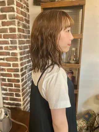 ミディアム パーマ Joh/メンズカット /レイヤー/ブリーチのヘアスタイル