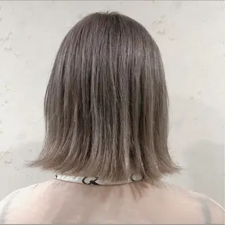 ミディアム 高評価多数◎ コテ巻きパーマ星明夏のヘアスタイル