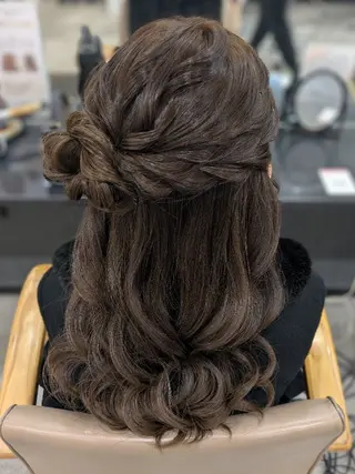 ロング ヘアアレンジ ヘアセット/中洲 Akaneのヘアスタイル