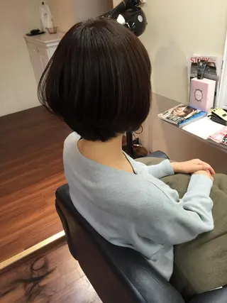 ショート カラー パーマ 成松 勇治のヘアスタイル