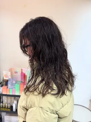 ロング パーマ AHNKISM所属・トレンド🌷 ボブ　パーマ🩰のヘアスタイル