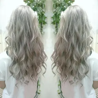 ロング カラー 植田 /エクステ /ブリーチ/髪質改善のヘアスタイル