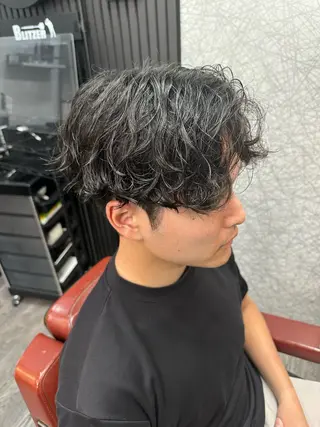 ショート パーマ 田島 颯人のヘアスタイル