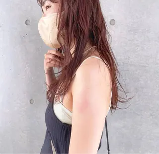 ロング カラー GO TODAY SHAiRE SALON表参道Polaris店所属・暖色カラー/ピンク カラー/HARUKAのヘアスタイル