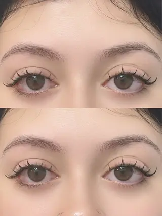 マツエク・マツパ ゆり❤️愛.ラッシュ AURAのマツエク・マツパデザイン