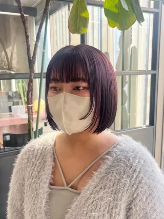 ミディアム パーマ/オリーブ/ 酸性ストレート/ゆなのヘアスタイル