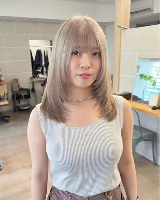 セミロング 全レングスカット 特化🫧新井啓吾のヘアスタイル
