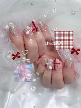 ネイル 🎀Mai 🎀2/1空✩.*のネイルデザイン