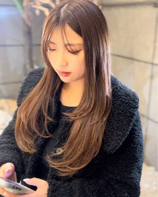 ロング カラー 艶髪透明感🫧/ひか カットモデル募集✂︎のヘアスタイル