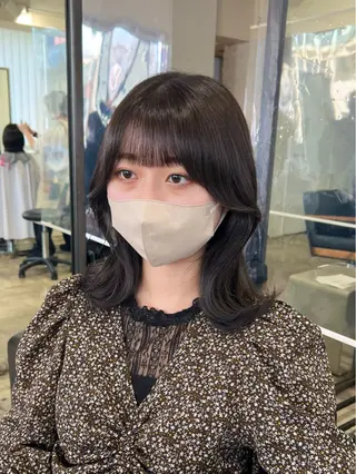 ミディアム 【韓国風くびれヘア】 joule小木曽輝のヘアスタイル