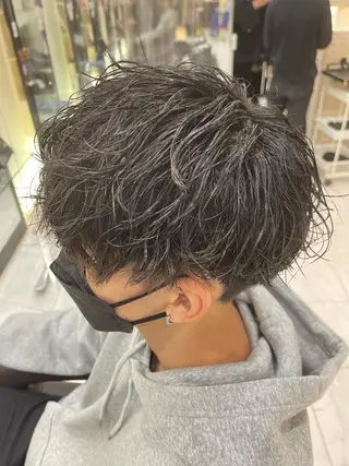 ショート パーマ メンズ ❄️メンズカット 落合諒❄️のヘアスタイル