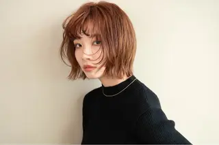 ショート 切りっぱなしボブ/ 蒲生四丁目/伊藤瑠唯のヘアスタイル