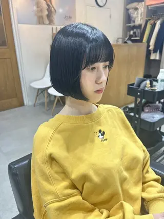 🐝 朝ラク・扱いや すいボブ／専門🐝のヘアスタイル