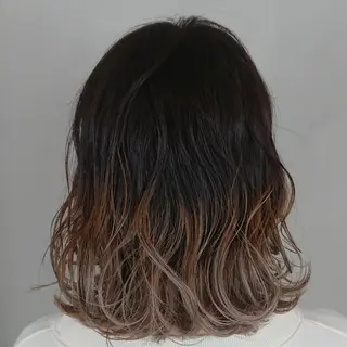 ミディアム カラー 田邉 俊和のヘアスタイル