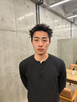 ショート パーマ メンズ men's 特化 ✨ソウタのヘアスタイル