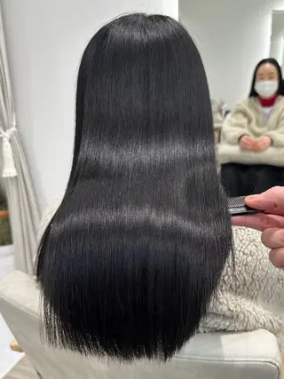 ロング 山崎結菜 🫧透明感カラーのヘアスタイル