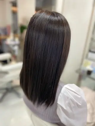 セミロング カラー 菊地 美憂のヘアスタイル