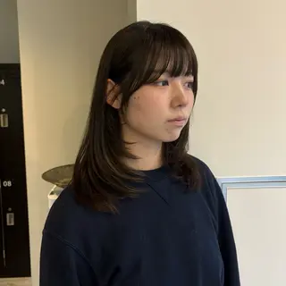ミディアム dish所属・rimi tabeiのヘアスタイル