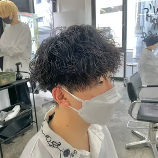 ショート パーマ メンズ メンズ特化美容師/ 藤戸 椋のヘアスタイル