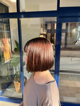 ミディアム パーマ 大人透明感艶カラー 寺田稜のヘアスタイル