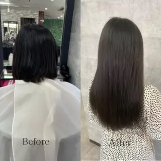 ミディアム カラー シールエクステ特化 ハイトーン、NANAのヘアスタイル