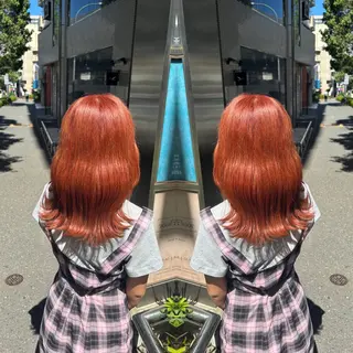 ミディアム カラー ☻モエカ/ハイトーン アレンジ☻のヘアスタイル