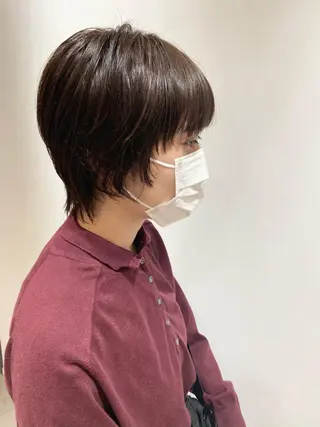 ショート カラー 🐺ウルフ/レイヤー 似合わせ‎🤍沙羅のヘアスタイル