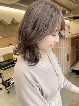 ショート カラー ヘアアレンジ ミニボブ/ブリーチ 🌈MISATOのヘアスタイル