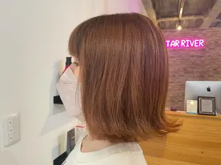 ミディアム SALOWIN心斎橋Suite店所属・洗っても取れない 髪質改善|OJIROのヘアスタイル