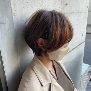 ショート 小顔カット✨ 透明感カラー/村上のヘアスタイル