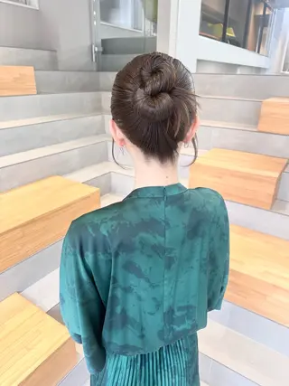 ロング ヘアアレンジ 染谷 遥花のヘアスタイル