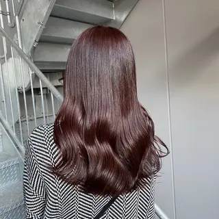 セミロング カラー 大人っぽ♡上品な暖色 ♡ブリーチなし♡のヘアスタイル