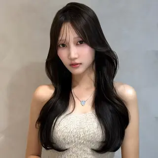 ロング カラー フェリア サウスガーデン所属・静岡/韓国レイヤー/ 艶髪/サナのヘアスタイル