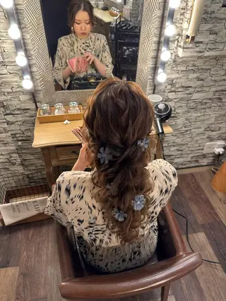 ロング ヘアアレンジ hair make  Lucciのヘアスタイル