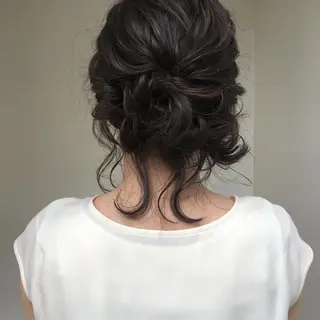 ミディアム カラー ヘアアレンジ BRUNTJET所属・MAEDA MADOKAのヘアスタイル