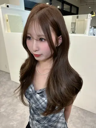 ロング レイヤーカット/ 艶カラー/山内一暉のヘアスタイル