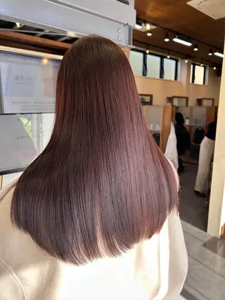 ロング 井上 萌のヘアスタイル
