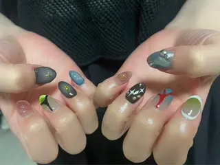 ネイル 【Zina京都駅前】 きぬがわ らむのネイルデザイン