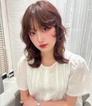 ミディアム カラー stair:case 💖大類舞衣子💖のヘアスタイル