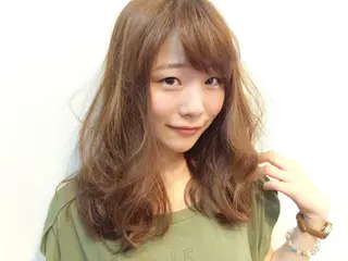 セミロング 横井伴典　矢場町 メンズパーマ/カットのヘアスタイル