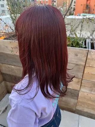 ミディアム 名駅/艶韓国風ヘア miyabiのヘアスタイル