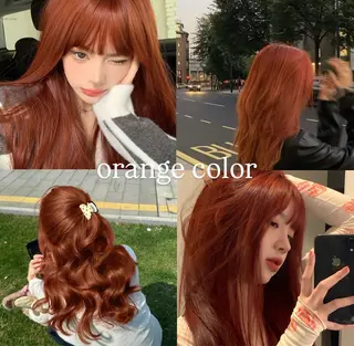 ロング 🌶推しカラー RINA🌶´-のヘアスタイル