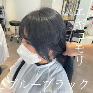 ロング カラー オリーブカラー 特化　　kaiのヘアスタイル