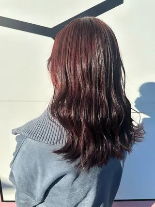 セミロング カラー 💘韓国カラー💘 クルミのヘアスタイル